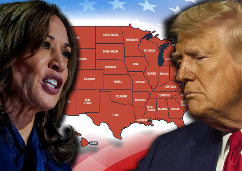 Trump and Harris