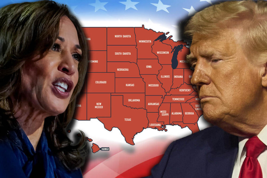 Trump and Harris