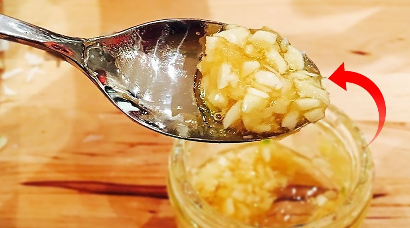 Eating garlic and honey