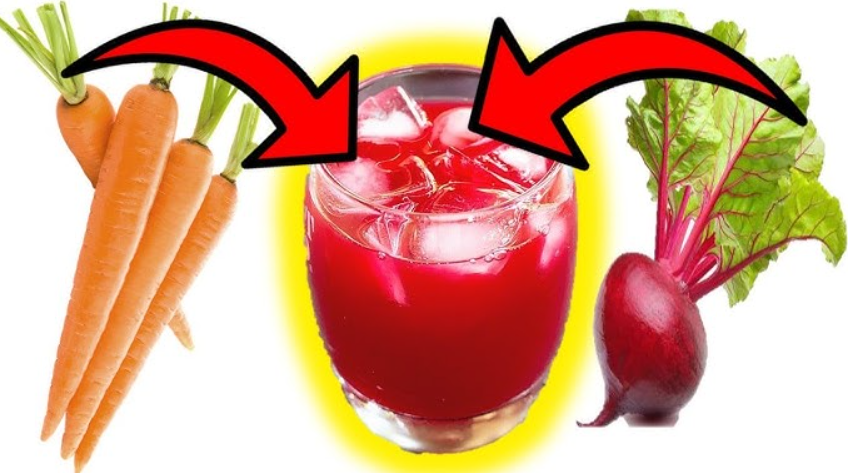 Beetroot and carrot juice